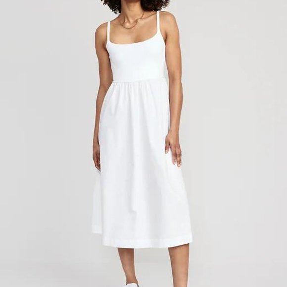 Old Navy Dresses & Skirts - NWT Old Navy Fit & Flare Combination Midi Cami Dress for Women